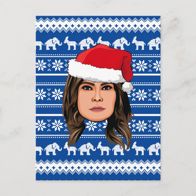 MELANIA TRUMP Weihnachten Postkarte (Vorderseite)