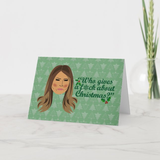 Melania Trump Wer gibt ein F*ck über Weihnachten (Vorderseite)