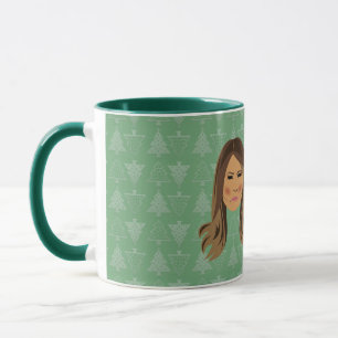 Melania Trump Wer gibt ein F*ck über Weihnachten Tasse