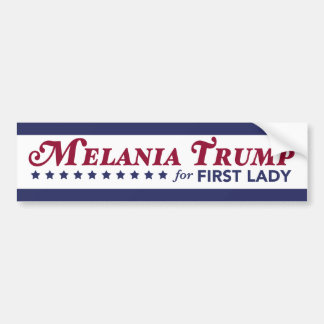 Melania-Trumpf für First Lady Donald Trump 2016 Autoaufkleber