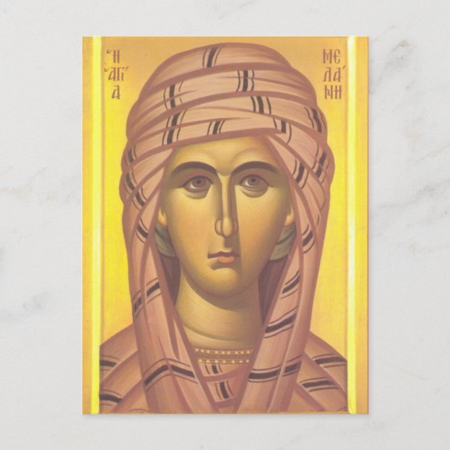 Melanie das Christliche Icon der jüngeren orthodox Postkarte (Vorderseite)