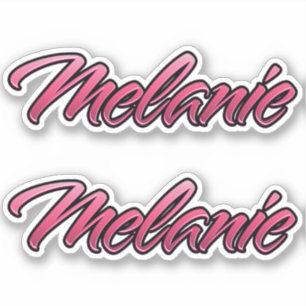 Melanie faded pink Aufkleber Sticker Stickerset