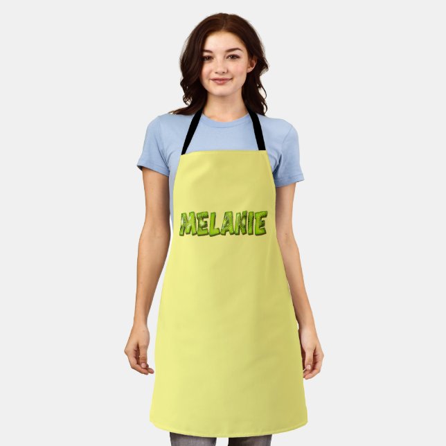 Melanie Nom Conception de tablier de cuisine tabli (Porté)