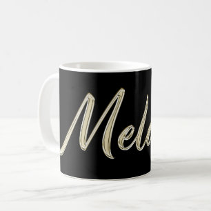 Melanie white gold Handwriting Tasse Kaffeetasse
