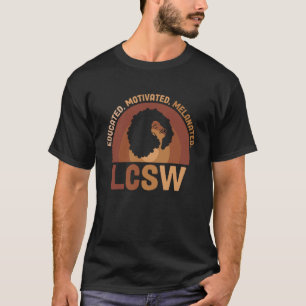 Melanierte LCSW Schwarze lizenzierte klinische Soz T-Shirt