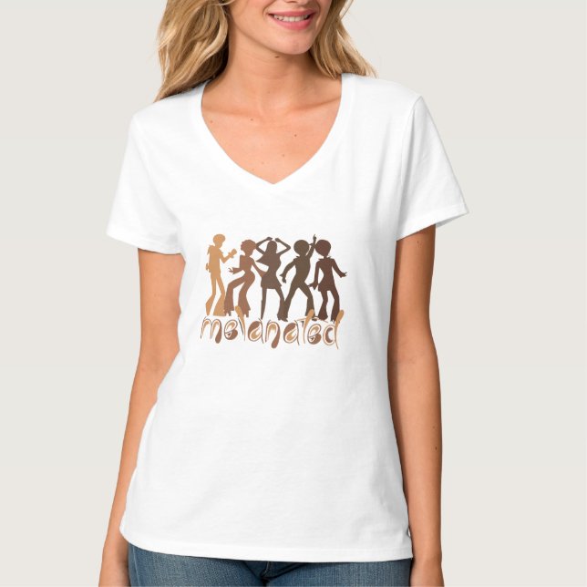 Melanierte schwarze Geschichte T-Shirt (Vorderseite)