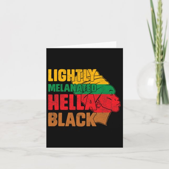 Melanin Afri Karte (Vorderseite)