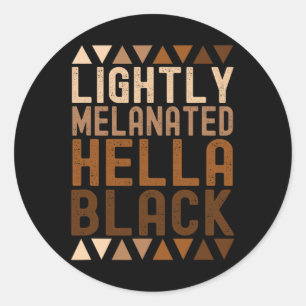 Melanin Afri Runder Aufkleber