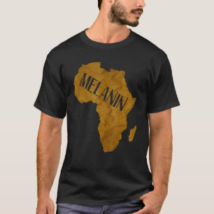 Melanin Africa Shape ~ Black Pride Africa America T-Shirt