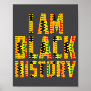 Melanin afrikanische Wurzeln Black History Month K Poster