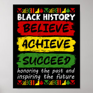 Melanin Afrikanischer Schwarzer Geschichtsmonat Gl Poster