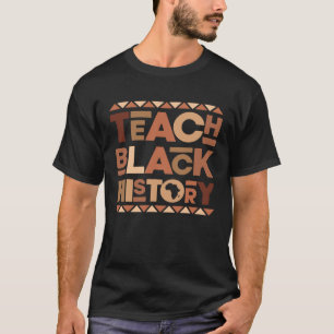 Melanin Afro African Teacher I lehrt schwarze Gesc T-Shirt