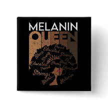 Melanin Afro Königin Wort Kunst