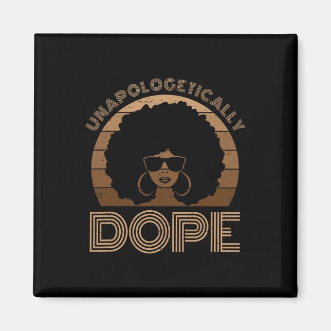 Melanin Afro Queen Black Magnet (Vorne)