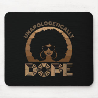 Melanin Afro Queen Black Mousepad