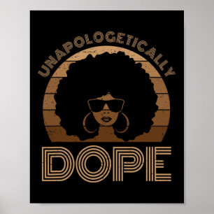 Melanin Afro Queen Black Poster