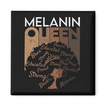 Melanin Afro Queen Word Art