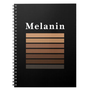 Melanin Afroamerikanischer Schwarzer Geschichtsmon Notizblock