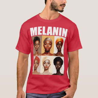 Melanin Afrozentric Black Prix Afro Women T-Shirt