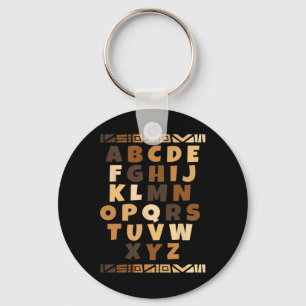 Melanin Alphabet Black History Month Blm Lehrer Schlüsselanhänger