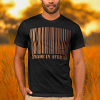 Melanin Barcode Design Proudding Made in Africa