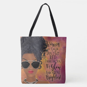 Melanin-Beeren-Schönheiten glänzen hellere Tasche