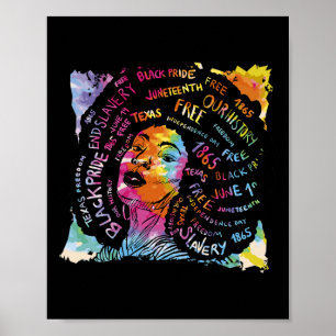 Melanin Black History Month Schwarze Leben Problem Poster