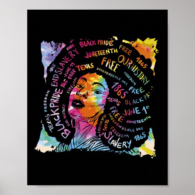 Melanin Black History Month Schwarze Leben Problem Poster (Vorne)