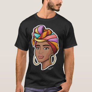 Melanin Black Woman In Turban von Nosiac T-Shirt