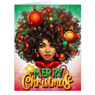 Melanin Christmas Black Queen Melanin Femme Noël