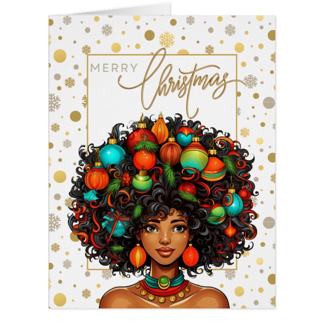 Melanin Christmas Black Queen Melanin Woman Xmas (Vorderseite)