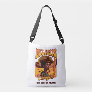 MELANIN COWGIRL Black Girl Western Cowboy Tragetaschen Mit Langen Trägern
