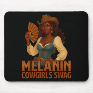 Melanin Cowgirls Schwarze Geschichte Afrikanische Mousepad