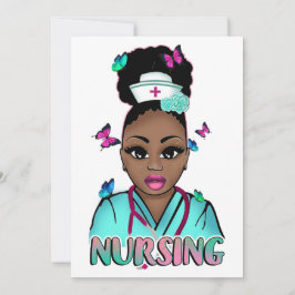 Melanin der Krankenschwester der schwarzen Kranken Einladung