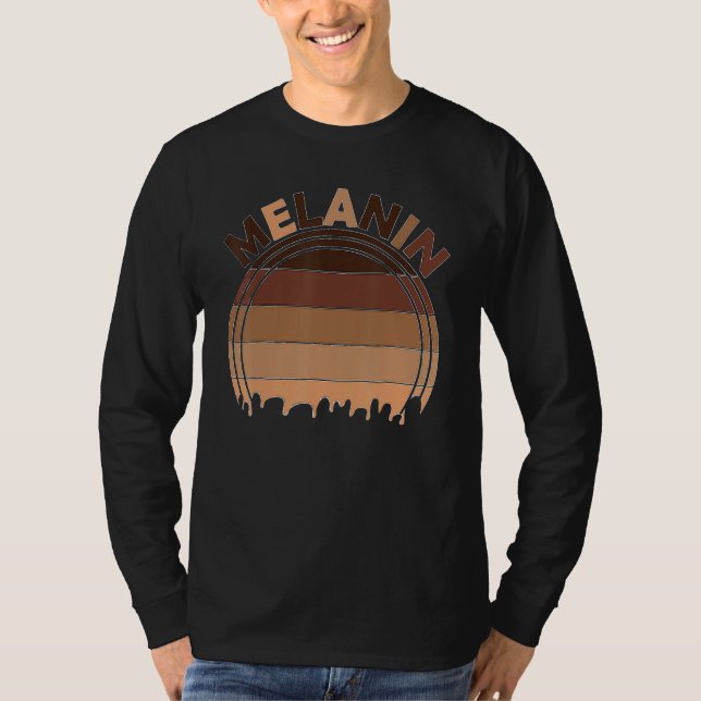 Melanin Dripping African American Black History Pr T-Shirt (Vorderseite)