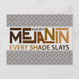 Melanin Every Shade Slays Postkarte