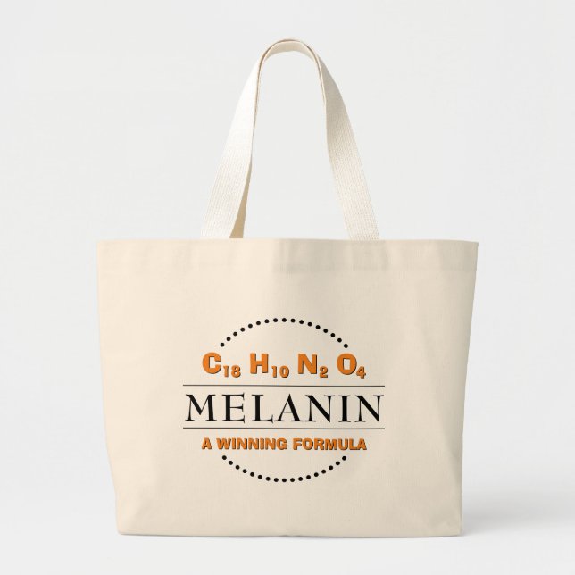 MELANIN Formel Jumbo Stoffbeutel (Vorne)