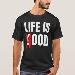 Melanin Funny Life is Hood Black Girl Man African T-Shirt