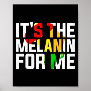 Melanin für mich Melanated Black History Monat 2 Poster