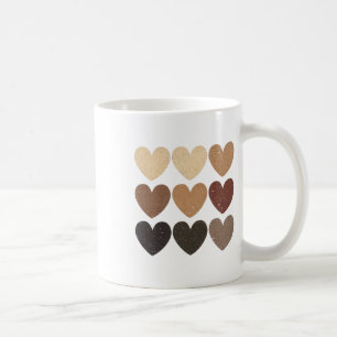 Melanin-Hautton Herzen Juneteenth Schwarze Geschic Kaffeetasse