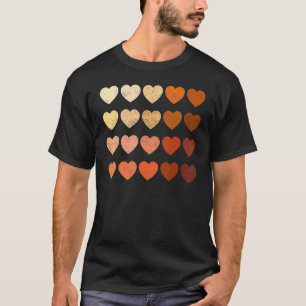 Melanin Heart Black History Monte Black Pride Wome T-Shirt