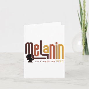 Melanin ist mehr wert als Gold nach Melanation Bla Karte