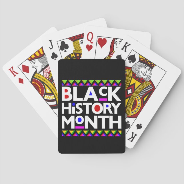 Melanin King Queen Bruh Sista Spielkarten (Rückseite)