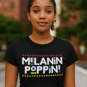Melanin knallt Tri-Blend shirt