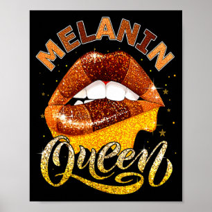 Melanin-Königin Afrikanerin Monat der schwarzen Ge Poster