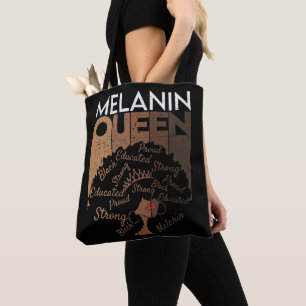 Melanin-Königin Afrikanisch Amerikanisch Schwarz Tasche
