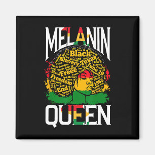 Melanin Königin Frau Magnet