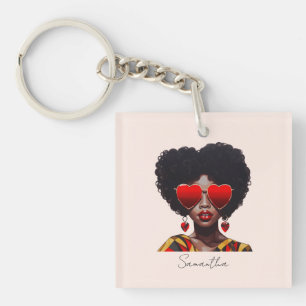 Melanin Magic : Black Queen Rocking Heart Shades