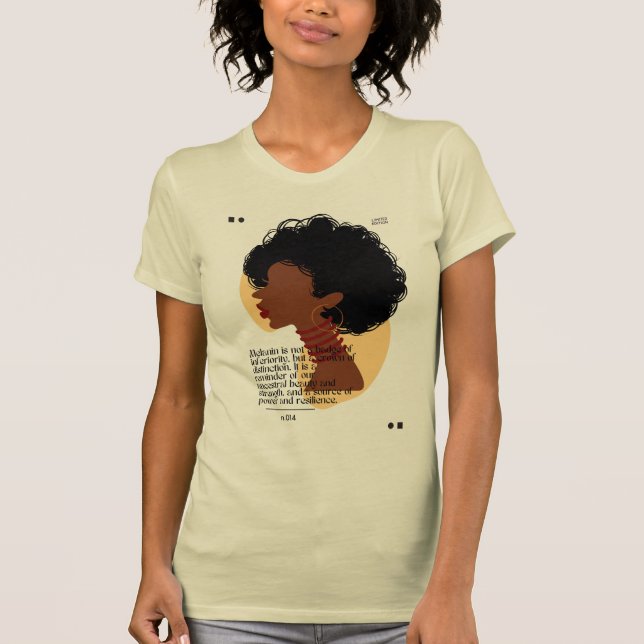 Melanin Meditation Motivation T-Shirt (Vorderseite)