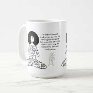Melanin Meditation Motivierend Zitat Kaffee Tasse